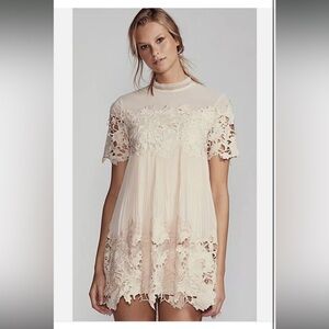 Saylor by Free People Baby Pink Mini Dress